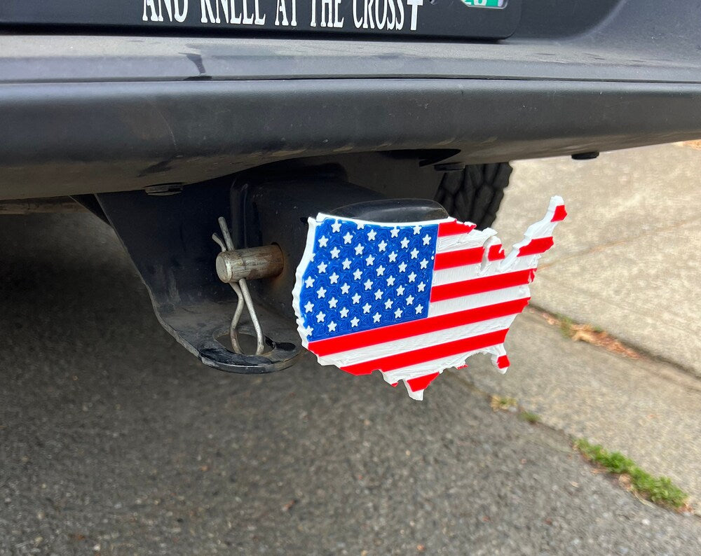 American Flag Hitch Covers