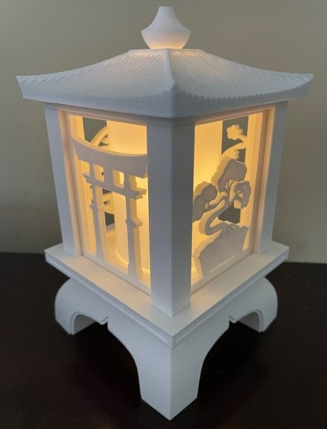 Customizable Japanese Garden Night Light